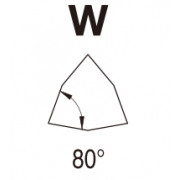 W - ломаный треугольник 80°